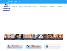 Tablet Screenshot of georgiaeye.com